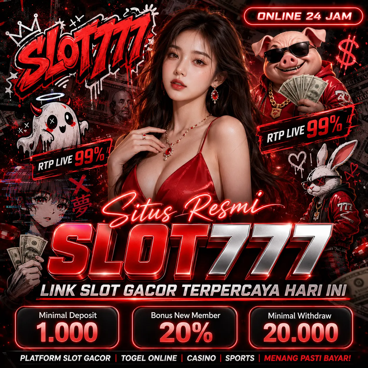 SLOT777 : Situs Slot Gacor 777 Online Gampang Jackpot Hari Ini Pasti Maxwin